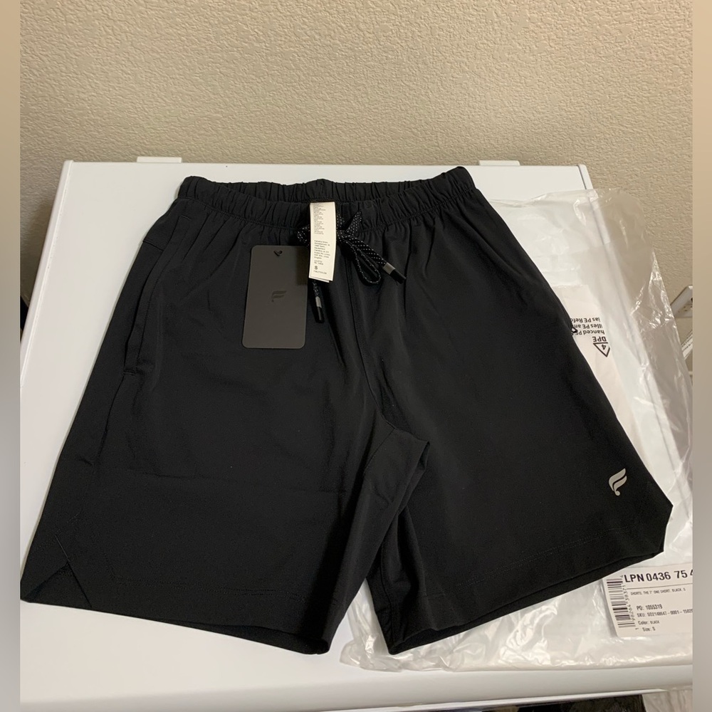 Fabletics Black 7-Inch Active Shorts
